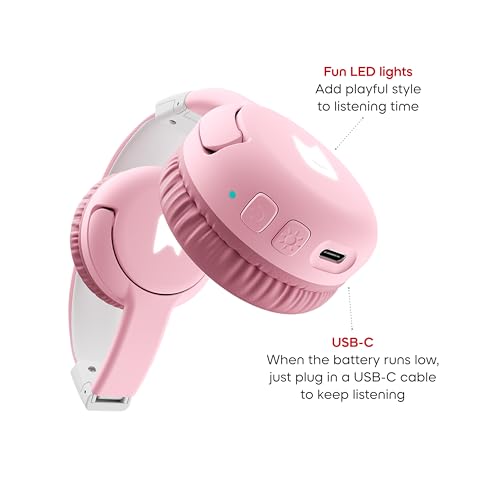 Tonies Cloud Pink Bluetooth Headphones 10003277 On-Ear 20Hz 20,000Hz Plastic Kid's Headphones