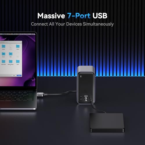TobenONE 16-in-2 MacBook Docking Station Dual 4K@60Hz HDMI USB C