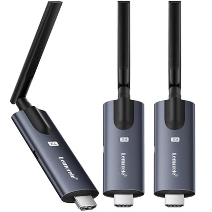 Lemorele 3.0 Count HDMI TX+2 RX 1080P 60Hz HDMI Wireless Transmitter and Receiver