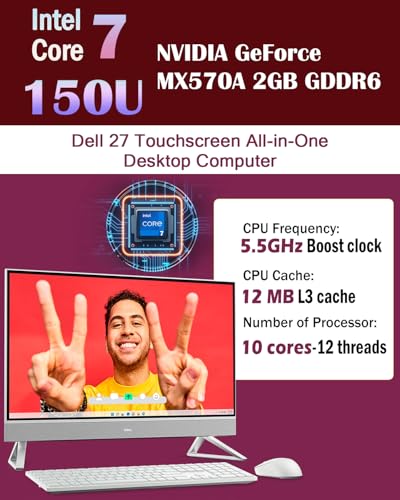 Dell 27 AIO Touchscreen Computer 1920x1080 100Hz IPS All-in-One