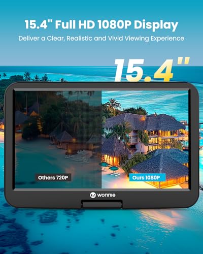 WONNIE 17.6" W-BR156 1080p Portable Blu-ray Player with Swivel Screen