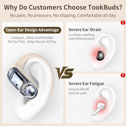 TookBuds In-Ear Translation Earbuds P-G1 Open Ear Real-Time Audio 145 Languages