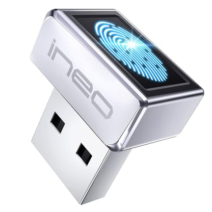 Ineo 4.49 x 3.90 x 0.47 inches Fingerprint Reader FP01 USB Compact Security Key