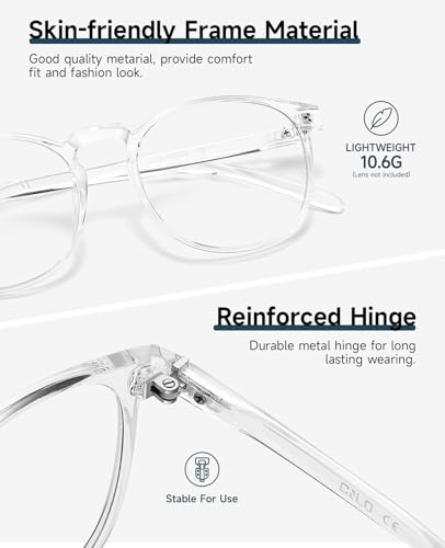CNLO 1 Count 6126C3 Lightweight Full Rim Blue Light Blocking Glasses