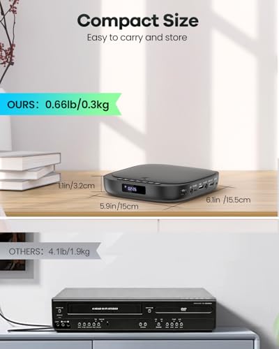 FELEMAN Mini DVD Player MD6BUS 1080p 1.1in