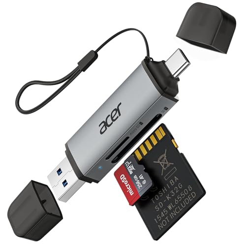 Acer ODK4E0 Compact Dual Slot SD and MicroSD USB 3.0 Card Reader