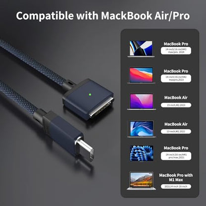 EGTPPJP 140W USB-C Magnetic 3 Charging Cable 6.6ft