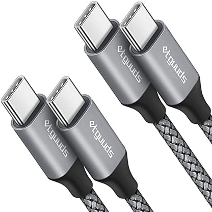 etguuds 3 Feet TC-CTC21 60W USB C to USB C Charging Cable