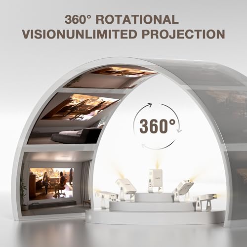 XuanPad Q5 Portable Mini Projector 1920 x 1080 Full HD LCD Display