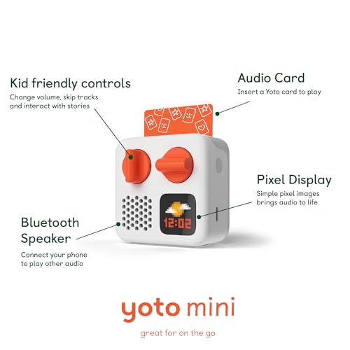 YOTO Mini 2024 Edition 160 Grams Wi-Fi Audio Player with Bluetooth Connectivity