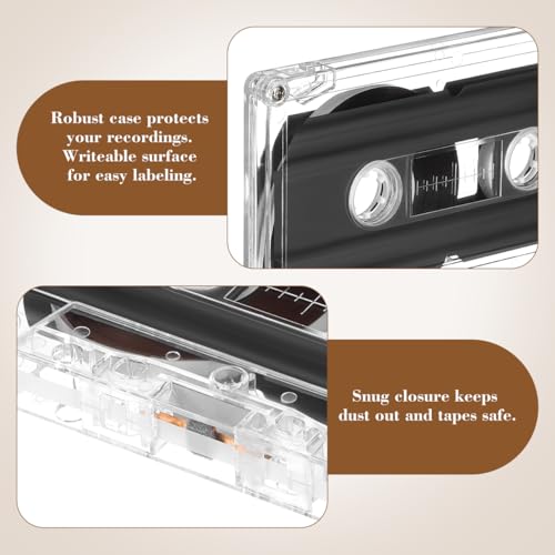 Alasum 30 Min Cassette Tape 1 GB Storage Transparent Audio Media