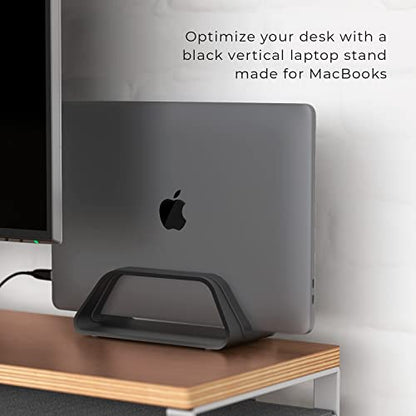HumanCentric Stand Alone Laptop Stand Model 401-1024-B Title 3.94 x 8.11 x 3.03 inches Aluminum Black
