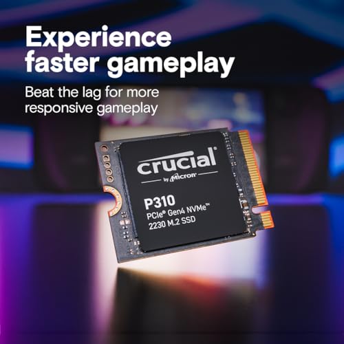 Crucial 1TB CT1000P310SSD2 M.2 2230 SSD PCIe Gen4 NVMe Up to 7100MB/s Internal Solid State Drive