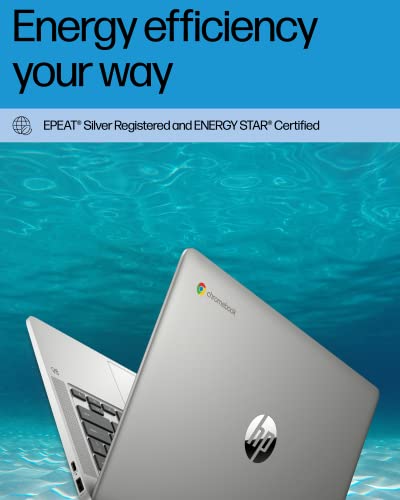 HP 14a-na0226nr 14" Chromebook Laptop 1366 x 768 Intel Celeron N4120 4 GB DDR4 64 GB eMMC
