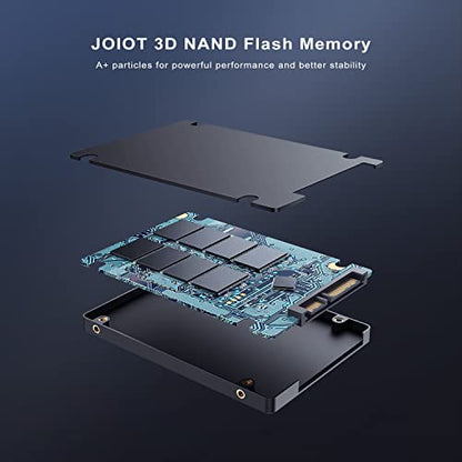 JOIOT 512GB X12-Black Internal Solid State Drive SATA III 2.5-inch 550MB/s Read 450MB/s Write
