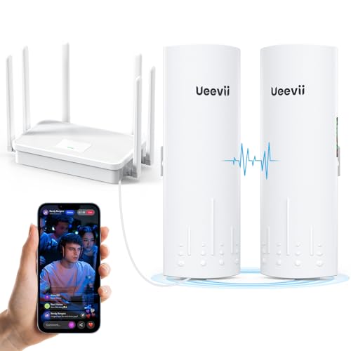 UeeVii CPE450 Wireless Bridge+WR3000K WiFi Router Outdoor Network Kit 3000Mbps 5GHz Dual-Band Ethernet