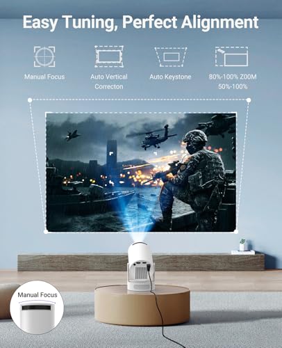 DreamFair 5.7" x 4.8" x 6.69" HY300Ultra 1280 x 720 LED Portable Projector