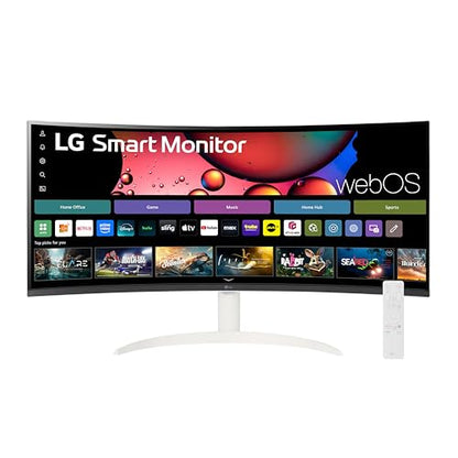 LG 34SR60QC-W 34-Inch QHD Ultra Wide 1440p Monitor 100Hz VA Panel