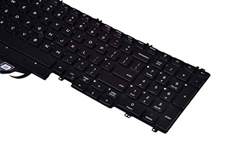 KBRPARTS Backlit Keyboard for Dell Latitude 5500 5501 5510 5511, Precision 3540 3541 3550 3551, USB Power, Black, Model: 0MMH7V NSK-EX0BC PK132FA1B00