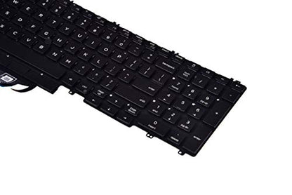 KBRPARTS Backlit Keyboard for Dell Latitude 5500 5501 5510 5511, Precision 3540 3541 3550 3551, USB Power, Black, Model: 0MMH7V NSK-EX0BC PK132FA1B00