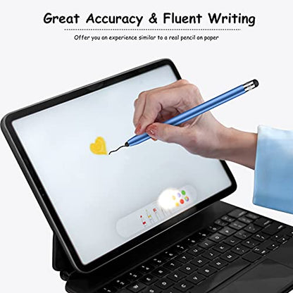 DIGIROOT Stylus Pen Set 4 Pcs Rubber Tip Compatible for Tablets Smartphones