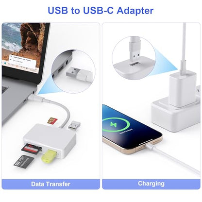 Xoqby 5 in 1 USB-C Card Reader XC5U-W
