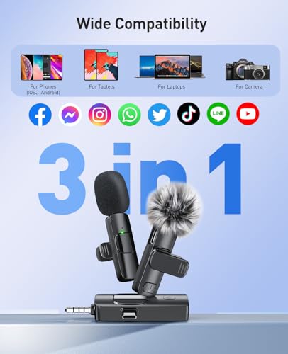 MENERESAS 3-in-1 Mini Microphone K15 70 dB Omnidirectional Audio Device