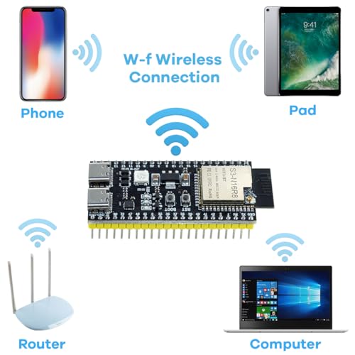 Hosyond ESP32-S3 Development Board N16R8 240MHz 16MB Flash 8MB PSRAM Dual-Mode Wi-Fi Bluetooth