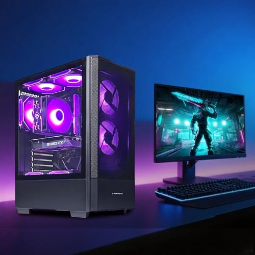 ZYNEEX S5 Black Tower Computer 1920x1080 Windows 11 Home
