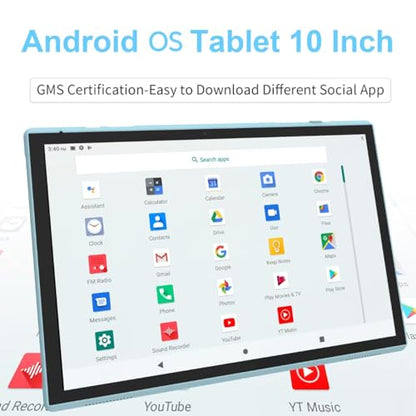 NOVOJOY 10.1 Inch ZB10 Android Quad-Core 1280x800 IPS Touchscreen Tablet
