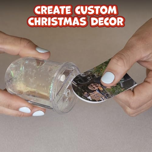READY 2 LEARN 4-Pack CE10019 Christmas Craft Kit - Customizable Snow Globes