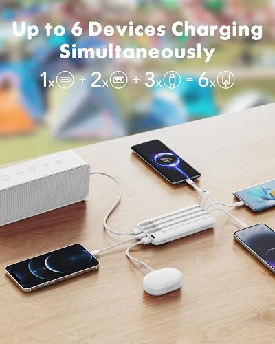Charmast 10000mAh Power Bank W1148 3.7V 4 Outputs Portable Charger