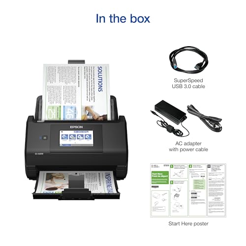 Epson WorkForce ES-580W 300 dpi Document Scanner