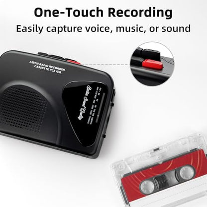 Mersoco Compact T201BUS AM/FM Radio Cassette Player Portable Recorder USB Powered