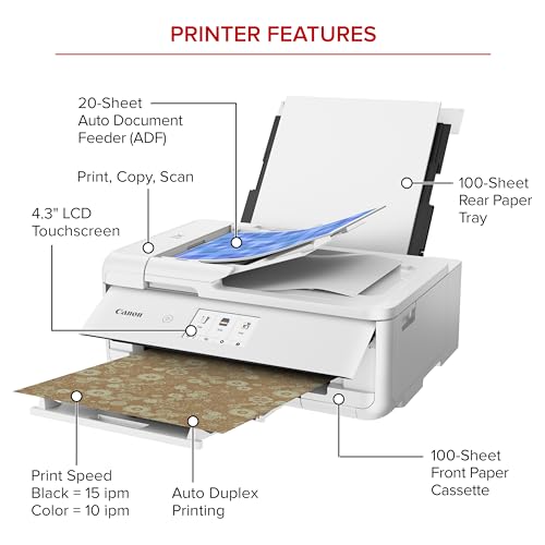 Canon PIXMA TS9521Ca Inkjet Printer - 4800 x 1200 dpi - Automatic Duplex - A4 - Color