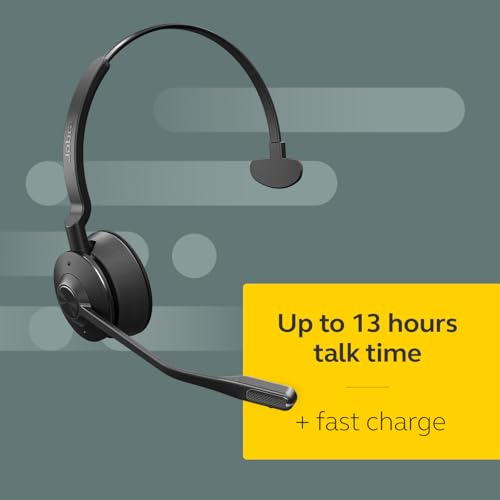 Jabra Engage 65 SE 9653-553-125 Wireless Headset - On Ear - Active Noise Cancelling - DECT - Black
