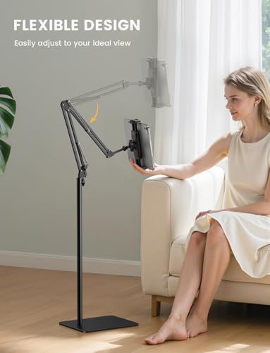 Lamicall 55" STFT05 Adjustable Floor Tablet Holder for 4.7-13" Tablets and Phones
