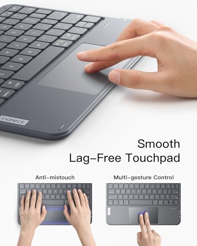 Inateck 0.2"x0.2"x0.2" KB01105 Wireless Bluetooth Flexible Keyboard QWERTY Portable