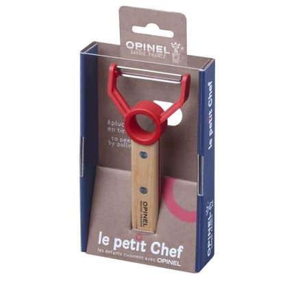 OPINEL Le Petit Chef Peeler 1 Unit Kitchen Peeler Manual Ergonomic Beechwood Handle