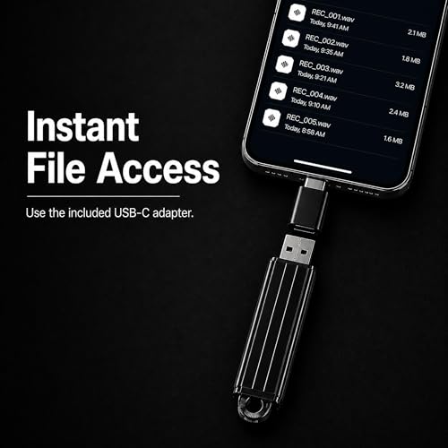 POLICE tech P USB Voice Recorder U350 - 24 hours Continuous Recording, 8 GB Storage Capacity