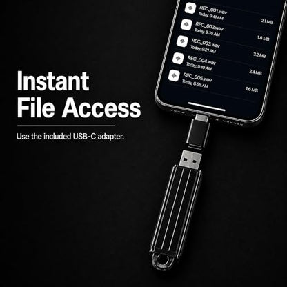 POLICE tech P USB Voice Recorder U350 - 24 hours Continuous Recording, 8 GB Storage Capacity