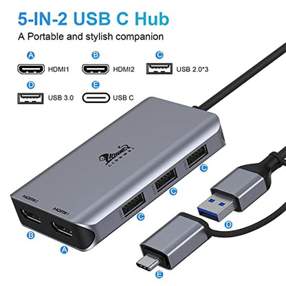 LIONWEI USB 3.0 Docking Station LIUC0228 1080P@60Hz Aluminum