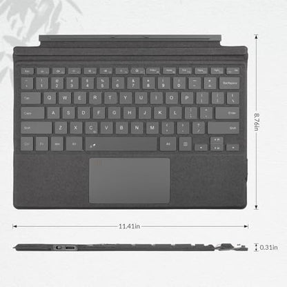 Rii 11.4" SF107 Bluetooth Wireless Keyboard with Touchpad for Microsoft Surface Pro 3-7 Plus