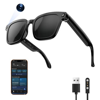 XO Simple is Beauty GS01 Bluetooth Smart Glasses 1920x1080 Digital Display 2cm Water Resistant