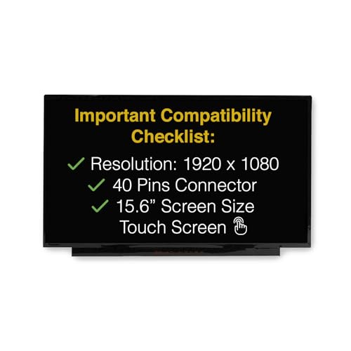 LCDBros 15.6-inch FHD Touchscreen LCD Display 1920x1080 40-Pin LED