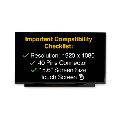 LCDBros 15.6-inch FHD Touchscreen LCD Display 1920x1080 40-Pin LED