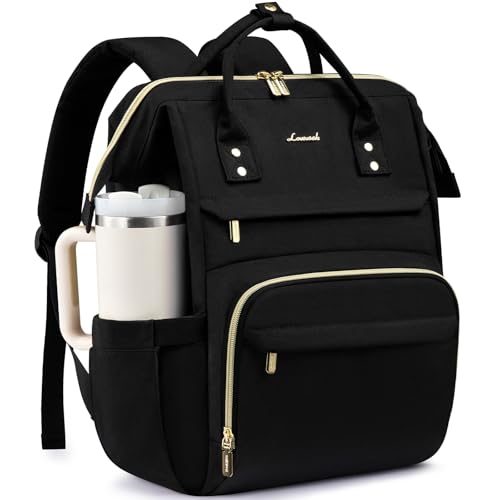 LOVEVOOK 15.6 inch Laptop Backpack Minimalist Black