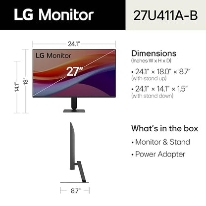 LG 27U411A-B 27" FHD 1920x1080 120Hz IPS Monitor