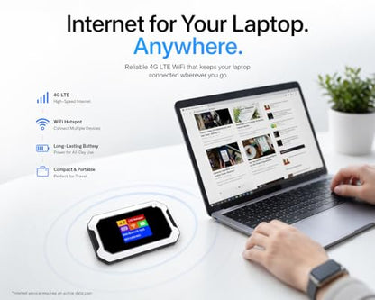 Spectrum Smart 4G MT80 Mobile Wi-Fi Hotspot, 150 Mbps, Dual-Band, 2.4 GHz, Wireless Router