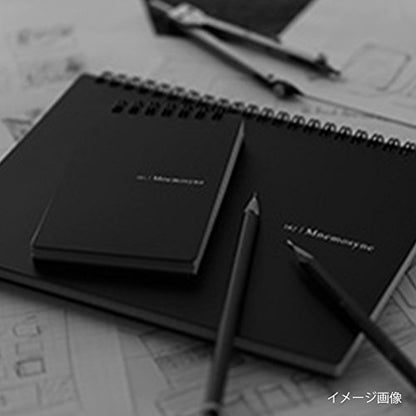 Maruman Mnemosyne A4 Notebook, 8.27 x 11.69 inches, 140 Pages, Micro-Perforated, Black